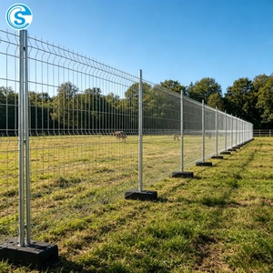 Clôture temporaire pliable 3D haute résistance anti-escalade, <span class=keywords><strong>barrière</strong></span> de chantier mobile pour événements de construction - Product Image 1