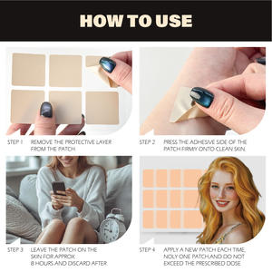 Hipoalerjenik teşvik sağlıklı saç cilt çivi Transdermal vitamini enerji yamalar, temizle vitamini yama biyotin - Product Image 3