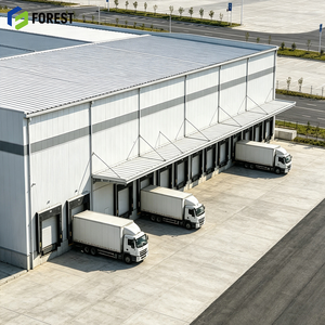Bâtiment d'entrepôt commercial modulaire à structure en acier sans colonnes, haute capacité, pour la distribution de marchandises commerciales - Product Image 1