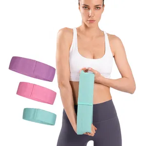 Herstellung Frauen Baumwolle Sport Kit Gewicht Camo gestrickt Gold Übung elastische Fitness Widerstands bänder gesetzt