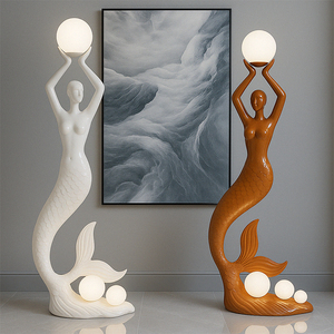 AFELLOW-Lampe de modélisation 3D pour hôtel, lampe de sculpture humaine, lampe d'art sirène, lampadaire, ornements d'extérieur - Product Image 4