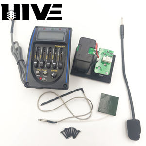 HIVE LC-5 -PM Azul con Micrófono, Ecualizador <span class=keywords><strong>de</strong></span> <span class=keywords><strong>Guitarra</strong></span> Acústica <span class=keywords><strong>de</strong></span> 5 Bandas, Pastillas Piezoeléctricas para <span class=keywords><strong>Guitarra</strong></span> - Product Image 6