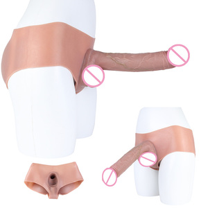 SXXY Manchon pénien creux de grande taille 8,27 pouces, à porter avec une sangle, extension pénienne pour homme, en silicone souple et sûr pour le corps, jouet pour adulte - Product Image 1