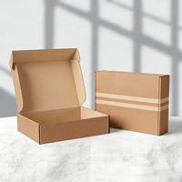 Boîtes d'expédition en carton ondulé mat recyclables avec logo personnalisé pour l'emballage de chaussettes et de vêtements