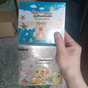 Popular Kapibara dibujos animados Anime personaje tarjeta transmisión en vivo Unboxing exclusivamente mercancía cajas ciegas caja entera al por mayor - Product Image 4