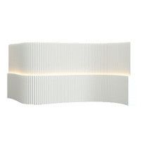 YIMO PF-4 Paravent pliable extensible en papier kraft ondulé, écran de séparation moderne et minimaliste pour bureau et studio