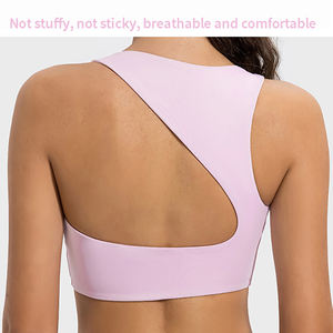 LADYGLOW الموضة الساخنة تصميم مثير الشباب فريدة الجمال الأشرطة الظهر اليوغا الرياضة فتاة أنبوب مثير الصدرية مخصص مرونة اليوغا الصدرية - Product Image 4