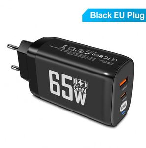Computer Laptop <b>Adapter</b> Gallium Nitride GaN PD65W Fast Charger QC3.0 <b>Type</b>-<b>C</b> <b>USB</b> Ports Short Circuit Protection for U.S. UK - Product Image 4