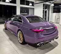 Film de protection de voiture en vinyle gris violet caméléon brillant de haute qualité, film vinyle pour véhicule complet pour Mercedes-AMG. Durable et résistant aux rayures