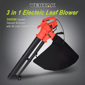Vertak <span class=keywords><strong>Souffleur</strong></span> de feuilles électrique 3 en 1 <span class=keywords><strong>Souffleur</strong></span> de feuilles de jardin puissant à roulettes avec grand <span class=keywords><strong>sac</strong></span> de collecte <span class=keywords><strong>pour</strong></span> le nettoyage des feuilles d'automne - Product Image 2