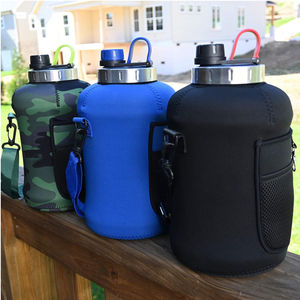 Funda de neopreno con aislamiento para botella de agua, soporte de botella grande con correa para el hombro, 3,2 L, venta al por mayor - Product Image 6