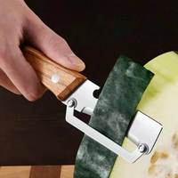 Professionele 3-in-1 roestvrijstalen handmatige groentejulienne-schiller met ergonomische houten handgreep OEM