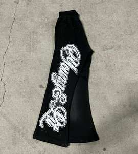 Kodo último diseño ropa de calle miedo a Dios pantalones casuales hip hop pintura punto patchwork pantalones y pantalones de hombre - Product Image 3