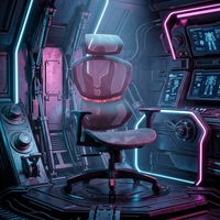 Chaise de bureau ergonomique de gaming avec dossier haut réglable, support lombaire et base à roulettes silencieuses pour usage domestique