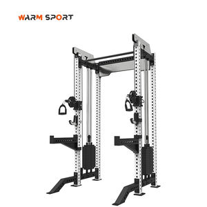 Stazione Multifunzione per Palestra Domestica con Pesi Integrati, Power Rack 6-in-1, Crossover, Stazione per Trazioni e Dip, Allenamento Completo per il Corpo - Product Image 6