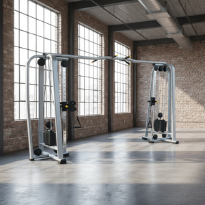 Multi-Functional Smith <strong>Cable</strong> <strong>Machine</strong> Wall Trainer Cross-Over Functional Half <strong>Squat</strong> Rack Made of Steel and Metal - Product Image 4