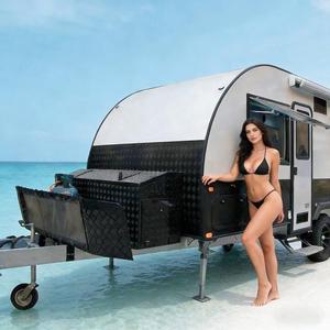 Nouvelle <span class=keywords><strong>caravane</strong></span> tout-terrain de luxe Ecocampor 19 pieds avec espace extensible, zone de couchage confortable, camping-car léger et pliable - Product Image 1