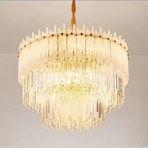 Candelabro de cristal K9 de alta calidad, diseño europeo, decoración moderna de lujo Vintage para Hotel, luces colgantes elegantes - Product Image 1