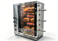 Four à rôtir et fumer le poulet LIBERMANN, four à gaz automatique, machine à rôtir et griller la viande et le poulet