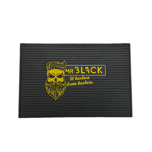 Personalized Silicone PVC Barber <b>Mat</b> Rubber Salon Station <b>Mat</b> Non Slip Heat Resistant Clipper Holder Pad Styling Workstation <b>Mat</b> - Product Image 4