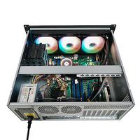 Casing Komputer Industrial Black Macase K443F ATX dengan Radiator, Port USB Depan, Dukungan Water Cooler 360, dan PCIe, Tersedia