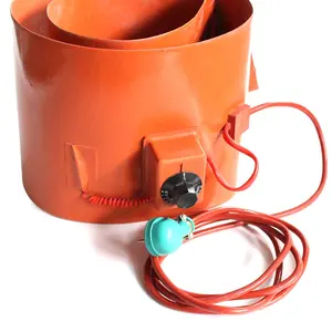 20l 200l Electric Flexible Oil Drum Heater Element Silicone Rubber Oil Barrel Heating Band