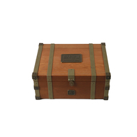 Vente en gros de coffres en bois vintage, boîtes de rangement en bois faites à la main, coffret en bois décoratif personnalisé OEM pour la décoration de la maison