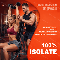 Poudre d'isolat de protéines de lactosérum, haute teneur en protéines, OEM ODM, étiquette privée, vente en gros, emballage personnalisé, complément nutritionnel sportif