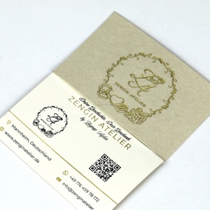 Tarjetas de Agradecimiento de PVC con Estampado en Caliente Dorado, Tarjetas de Felicitación de Lujo con Borde Dorado, Invitaciones para Fiestas, Bebidas y Uso Doméstico - Product Image 3