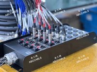 Câble audio multipaire professionnel personnalisé à conducteurs en cuivre nu torsadé, gaine PVC, pour scène, avec connecteurs XLR/TRS
