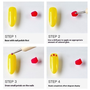 Professional 5-Piece <b>Nail</b> <b>Art</b> <b>Dotting</b> <b>Tool</b> Set Double-Ended Metal Crystal <b>Dotting</b> Pen and Brush Wooden <b>Tool</b> for <b>Nail</b> <b>Art</b> - Product Image 4