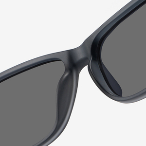 Lunettes de soleil polarisées carrées vintage noires de haute qualité pour hommes, modèle France Designer Tr90, collection 2026 - Product Image 5