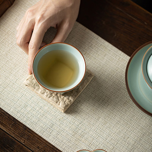 Taza de té de cerámica Ru Ware, taza maestra de porcelana azul cielo para juego de té Kung Fu, uso doméstico, diseño tradicional chino - Product Image 4