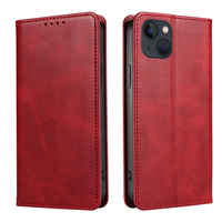 Funda Tipo Cartera de Cuero PU Premium para iPhone 13 - Funda con Soporte para Teléfono, Ranuras para Tarjetas, Cierre Magnético y Protección Contra Impactos