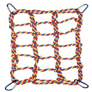 Hamac coloré tressé pour perroquet, jouet d'escalade pour oiseaux - Product Image 3