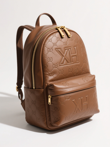 Produttore vegano in pelle goffrata Logo donna uomo zaino per Computer portatile elegante zaino da viaggio - Product Image 3