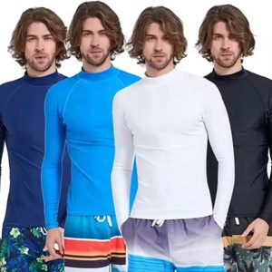 Sublimated Long Sleeve Custom Wholesale Sun Protection Clothing Compression Shirt Rashguard Rash Guard for <b>Men</b> - Product Image 2