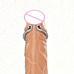 Anneau pénien en acier inoxydable pour hommes, pour retarder l'éjaculation, stimulation accrue, chasteté, bondage, jouets sexuels - Product Image 4