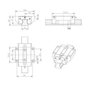 Rouleau de guidage en acier au carbone R18513232X, état neuf, modèle RWD-035-FNS-C2-H-2 - Product Image 4