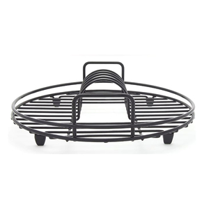 Estante de Almacenamiento y Secado de Platos para Armario de Cocina, Estilo Vintage, de Acero Inoxidable - Product Image 6