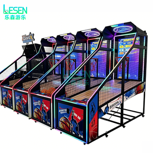 Macchina Arcade da Basket con Schermo LED, Gioco a Moneta con <span class=keywords><strong>Classifica</strong></span> Punteggio, Gioco di Basket da Strada con Canestro - Product Image 4
