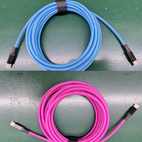 Câble de liaison caméra Utech 5M 20G USB-C vers USB-C, gaine tressée en nylon pour transfert de données rapide et prévisualisation en direct //