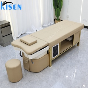 Kisen Customized Shampoo Treatment <b>Bed</b> Head Spa Hair Wash Machine Body Massage Table Salon Funiture - Product Image 1