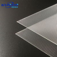 Plaque de diffusion de lumière transparente UGR inférieur à 19, diffuseur prismatique anti-éblouissement pour éclairage LED