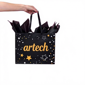 Bolsas <span class=keywords><strong>de</strong></span> Regalo Personalizadas con Nombre para Mujeres Adultas, Bolsas <span class=keywords><strong>de</strong></span> <span class=keywords><strong>Papel</strong></span> <span class=keywords><strong>de</strong></span> Lujo al por Mayor con Asa y Cinta - Product Image 1