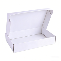 Boîtes d'expédition en carton ondulé blanc personnalisées en gros avec logo, taille et couleur, pliables, pour l'e-commerce et la vente au détail
