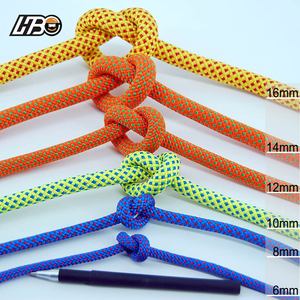 Cuerda de Trabajo de Poliéster HBC de 16 mm para Trabajos en Altura con Función de Descenso Rápido para Operaciones de Rescate y Seguridad, Cuerda de Seguridad de Alta Resistencia - Product Image 4