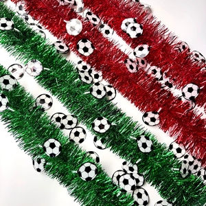 Guirnalda Decorativa con Temática de Fútbol, con Espirales Colgantes y Serpentinas Metálicas para Decoraciones de Cumpleaños, para Fanáticos del Fútbol - Product Image 3