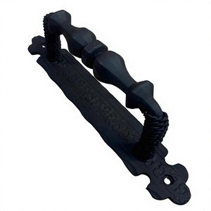 Poignée de porte en métal robuste, finition noire, pour portes et fenêtres, usage domestique, hôtelier, villas, poignée de tirage pour portail, poignée de porte - Product Image 1