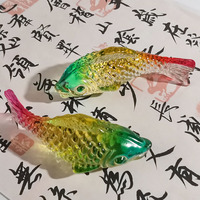 Nouvelle mode de mariage en verre poisson délicat coloré personnalisé en gros